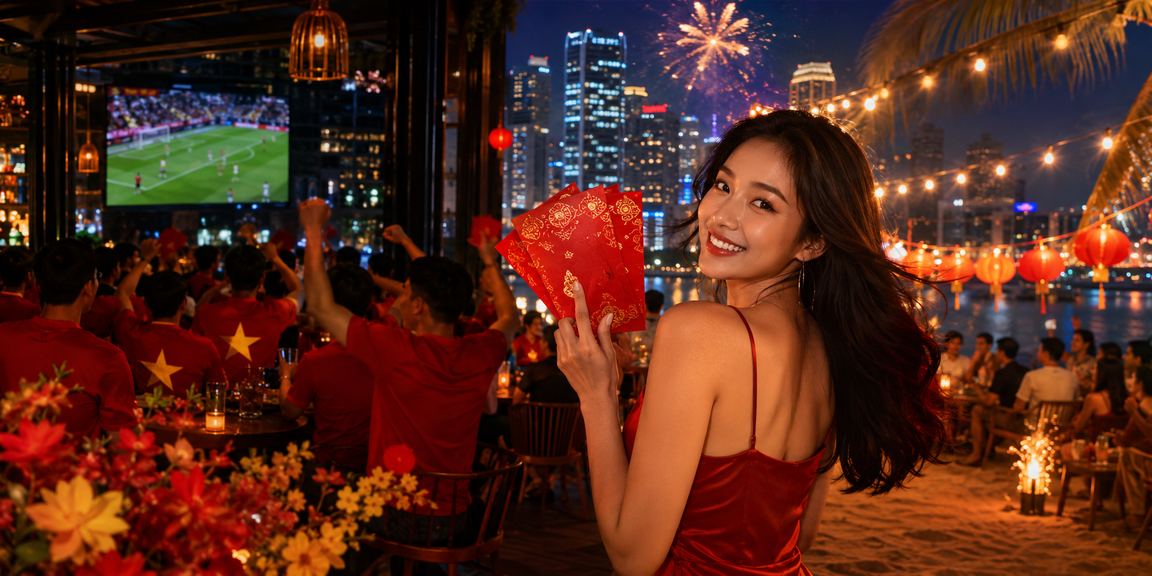 Không khí lễ hội Tết tại Hà Nội với phong bì đỏ may mắn, liên quan đến các ưu đãi thưởng mùa Tết trên kqsx
