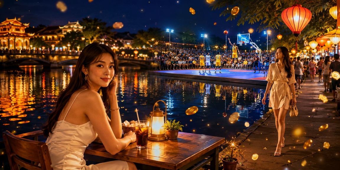 Người chơi kqsx theo dõi cá cược bóng rổ tại quán cà phê Huế